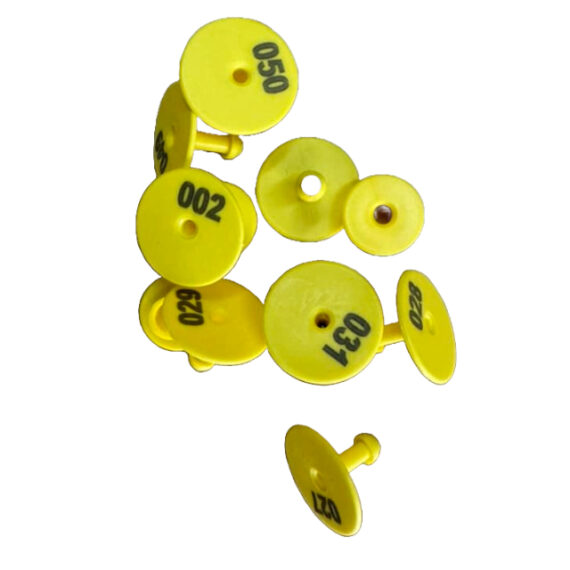 Small identification tags with number